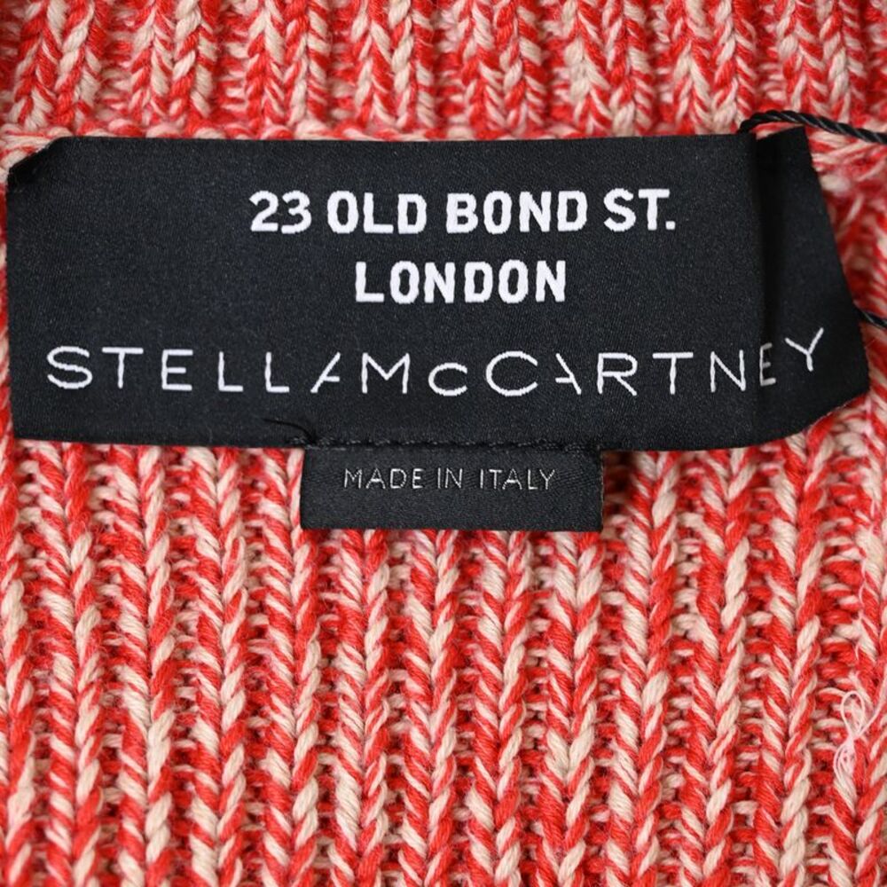 Stella McCartney x Yoshitomo Nara Intarsia Sweater In Red Organic Cotton - Picture 4 of 5